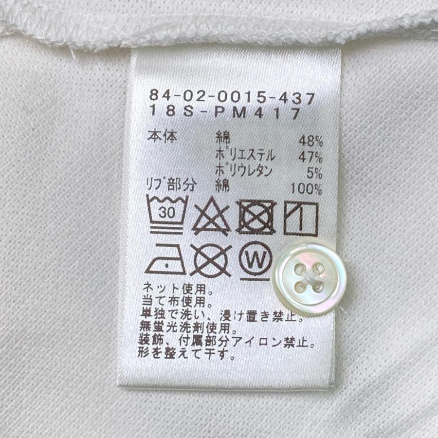 【新品】BEAMS GOLF ビームスゴルフ  半袖ポロシャツ 刺繍  ホワイト系 S ゴルフウェア メンズの画像