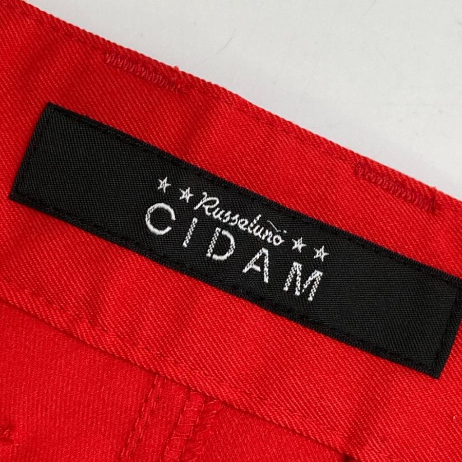 サイズ：4 RUSSELUNO ラッセルノ CIDAM ストレッチパンツ ルチャ  レッド系 [240101480427] ゴルフウェア メンズ ストスト Russeluno（ラッセルノ） CIDAM ストレッチパンツ ルチャ レッド系 4
