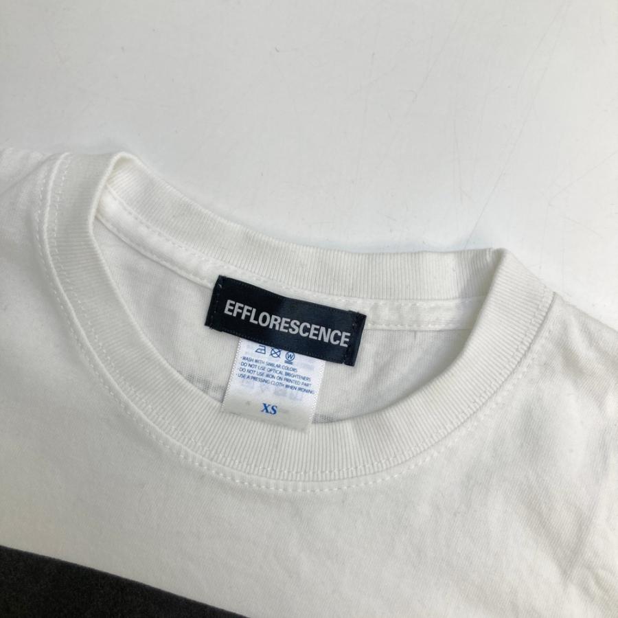 サイズ：XS EFFLORESCENCE エフロレッセンス  半袖Tシャツ Eプリント  ホワイト系 [240101480628] ゴルフウェア レディース ストスト EFFLORESCENCE エフロレッセンス 半袖Tシャツ Eプリント