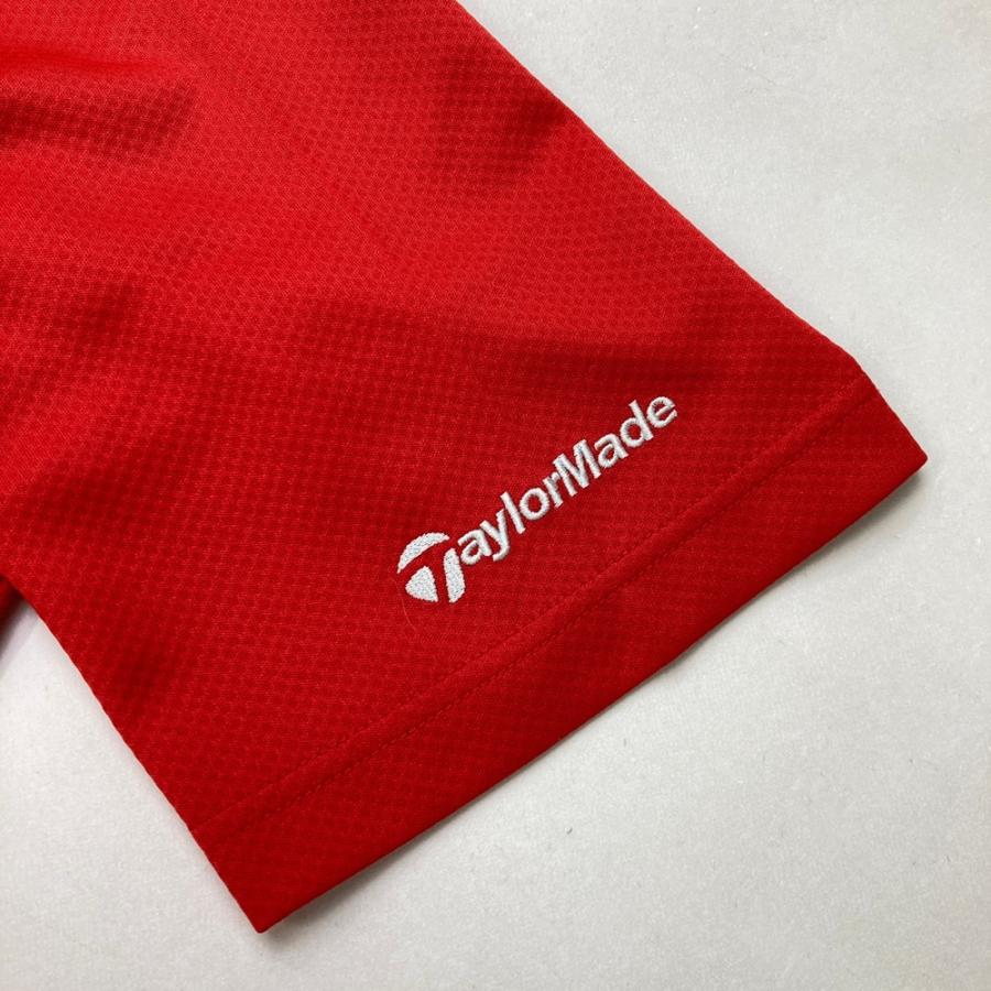 TAYLOR MADE テーラーメイド 半袖ポロシャツ レッド系 L ゴルフ