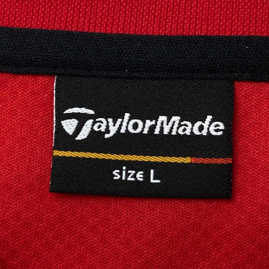 TAYLOR MADE テーラーメイド 半袖ポロシャツ レッド系 L ゴルフ