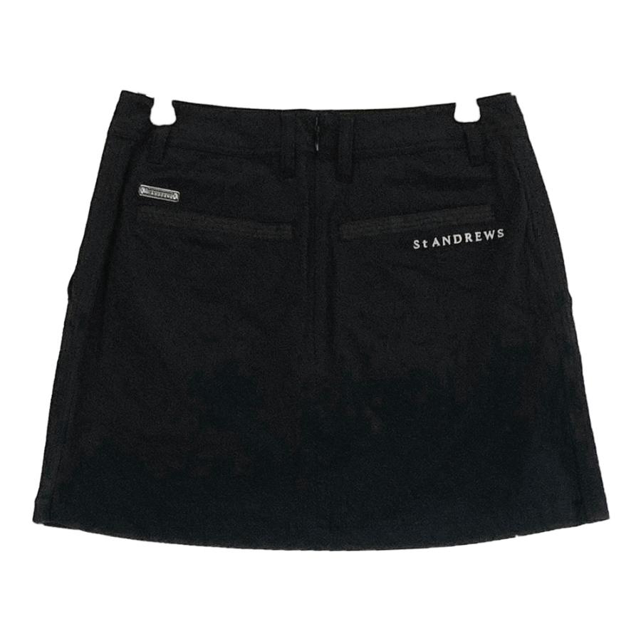 サイズ：S ST ANDREWS セントアンドリュース  ストレッチ スカート  ブラック系 [240101460466] ゴルフウェア レディース ストスト ST ANDREWS セントアンドリュース ストレッチ スカート ブラック