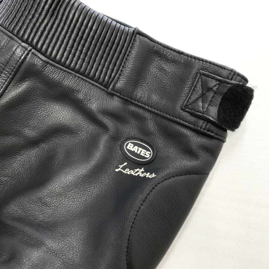 BATES ベイツ パンチング レザーパンツ ブラック系 XL バイク