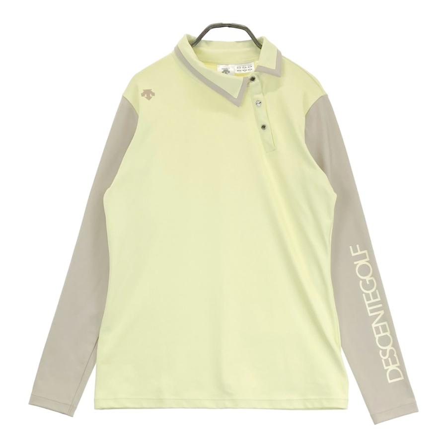 DESCENTE GOLF デサントゴルフ アシンメトリー 長袖ポロシャツ