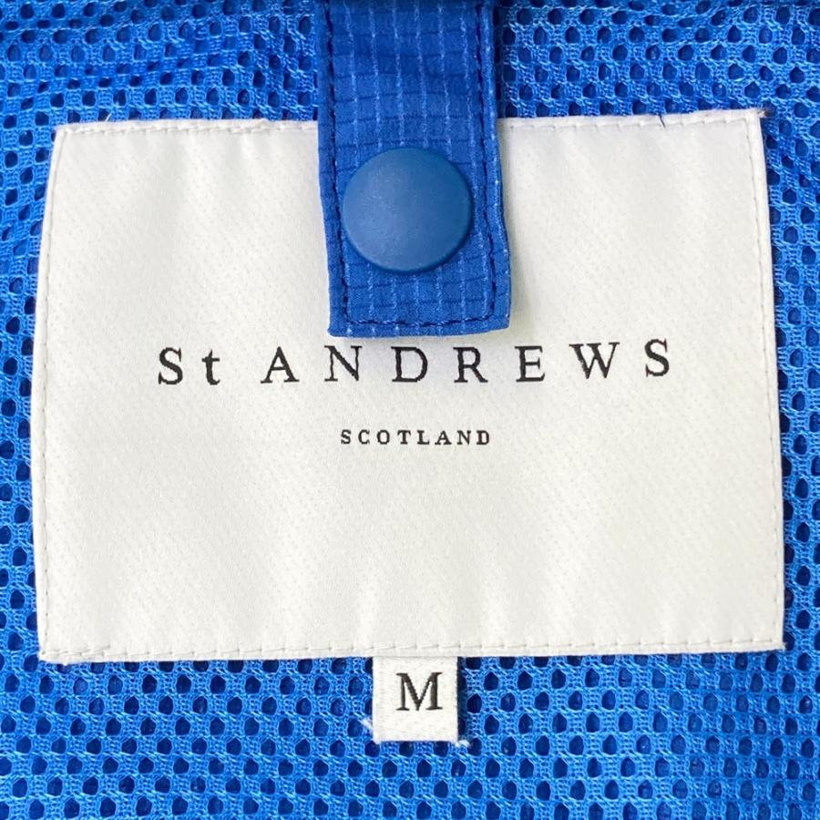 ST ANDREWS セントアンドリュース ジップパーカー ブルー系 M ゴルフ