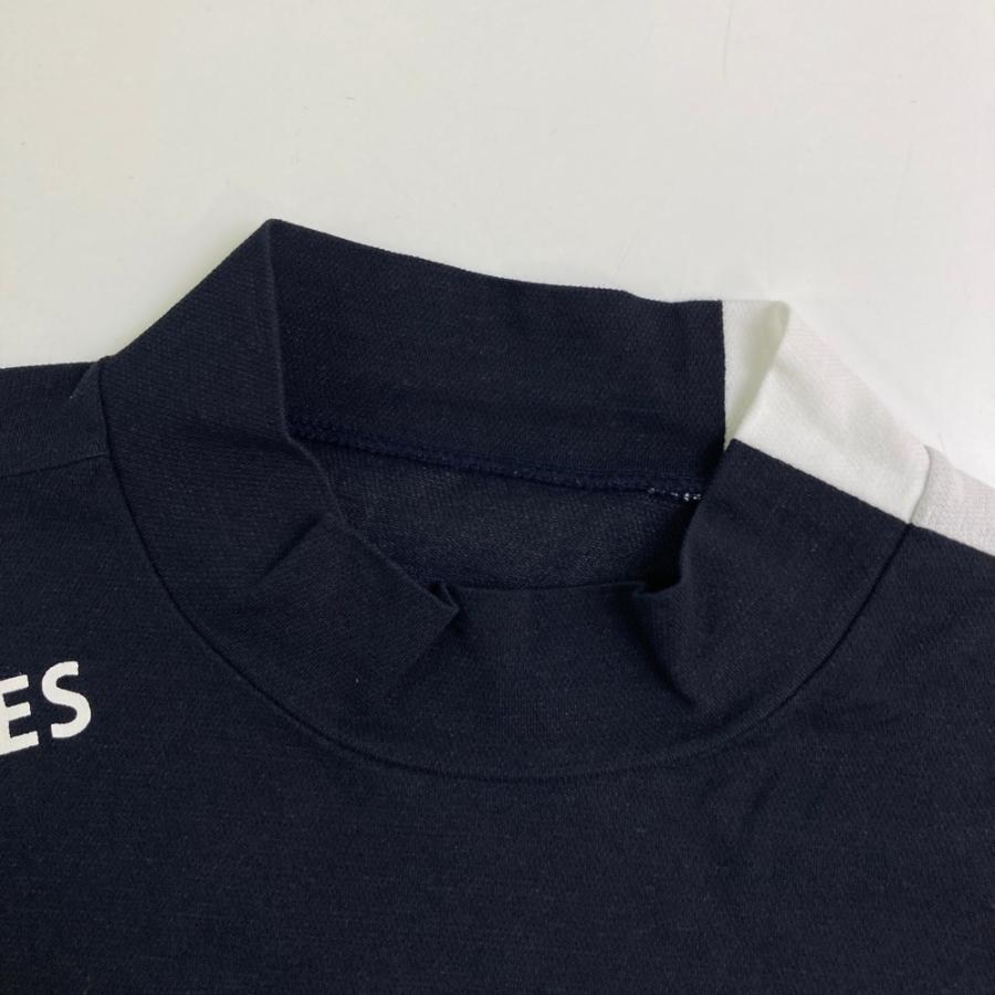 サイズ：6 PEARLY GATES パーリーゲイツ 2023年モデル ハイネック 半袖Tシャツ  ブラック系 [240101482662] ゴルフウェア メンズ ストスト PEARLY GATES パーリーゲイツ 2023年モデル ハイネック 半袖T