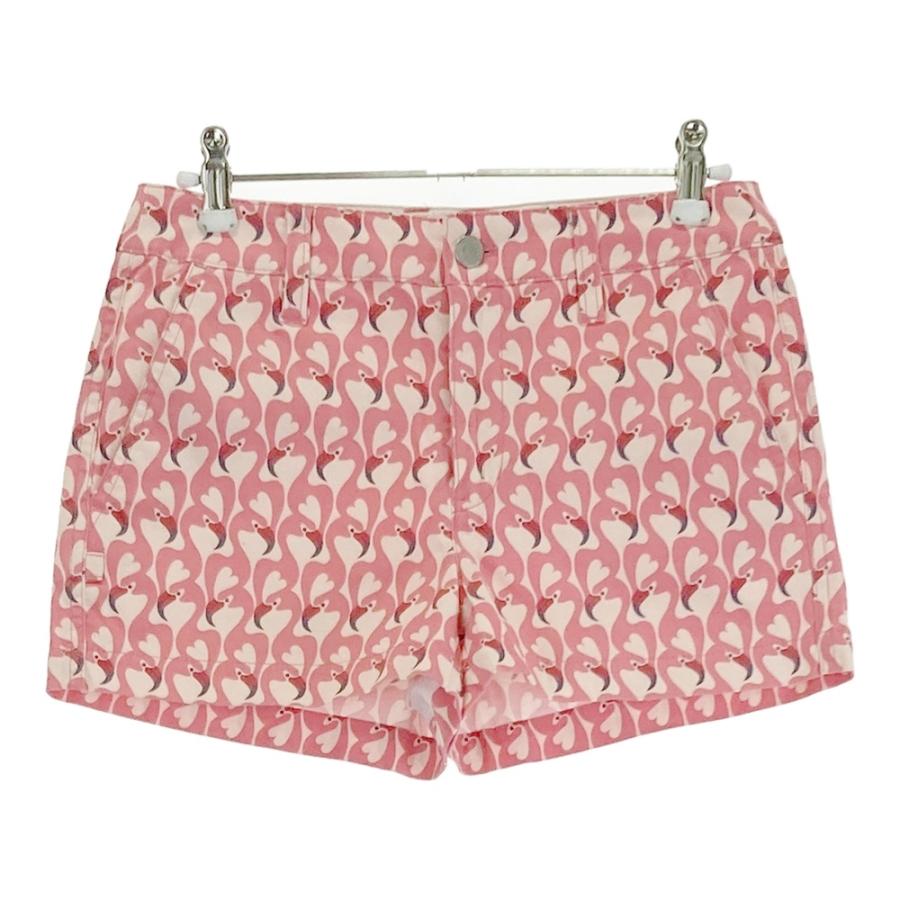 新品未使用 ジャックバニー ゴルフ ショート パンツ ピンク サイズ0 JACK BUNNY ジャックバニー ショートパンツ フラミンゴ柄 ピンク