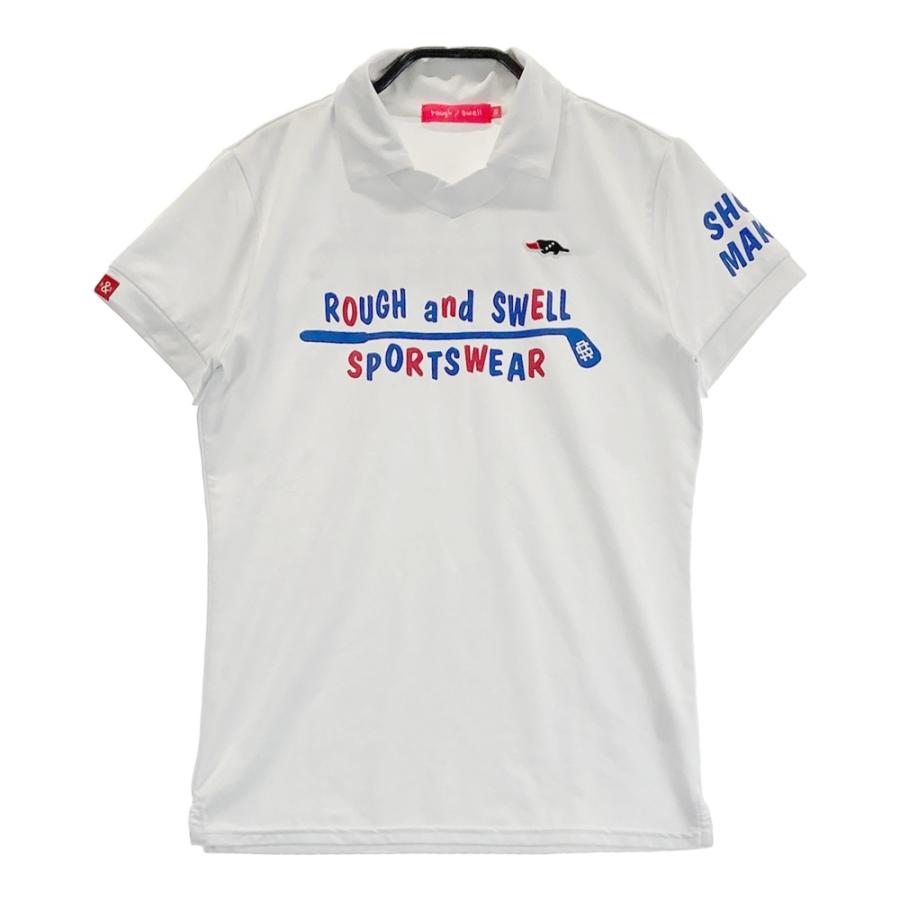 ROUGH&SWELL ラフアンドスウェル フロントロゴ 襟付き 半袖Tシャツ