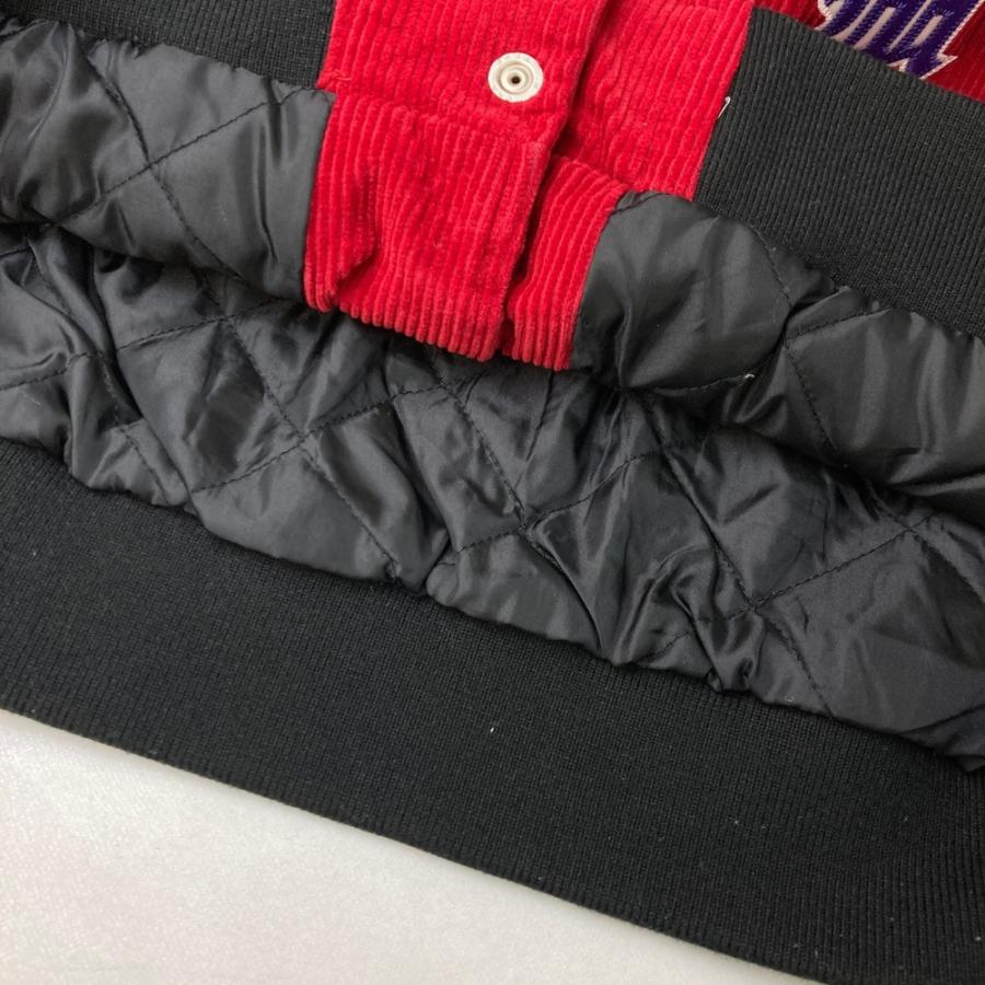 SUPREME シュプリーム スタジャン 中綿 コーデュロイ レッド系 XL