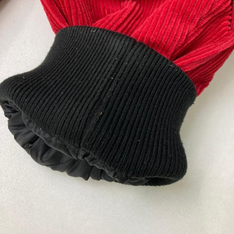 SUPREME シュプリーム スタジャン 中綿 コーデュロイ レッド系 XL