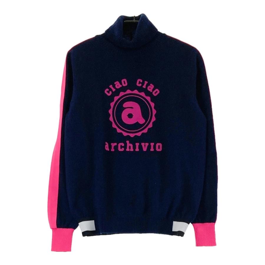 美品☆archivio アルチビオ タートルニットセーター『38』☆ ARCHIVIO アルチビオ カシミヤ タートルネック ニットセーター