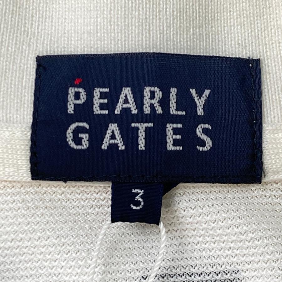 未使用　PEARLY GATES ポロシャツ ゴルフウェア 刺繍 ニコちゃん PEARLY GATES パーリーゲイツ 半袖ポロシャツ グリーン×黒 ニコ
