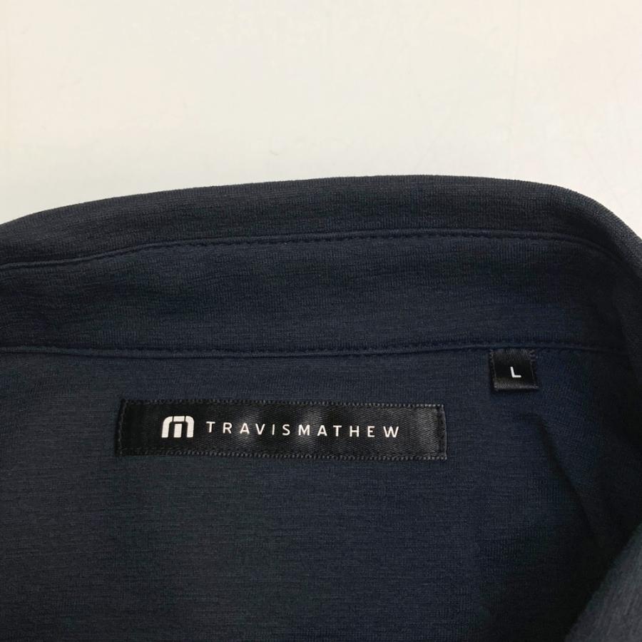 TRAVIS MATHEW トラビスマシュー 半袖ポロシャツ ネイビー系 L
