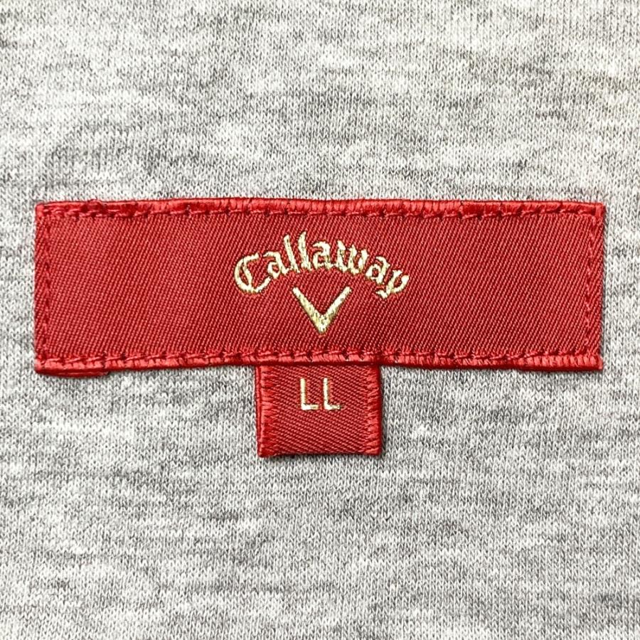 CALLAWAY キャロウェイ 半袖ポロシャツ 総柄 ネイビー系 LL ゴルフ