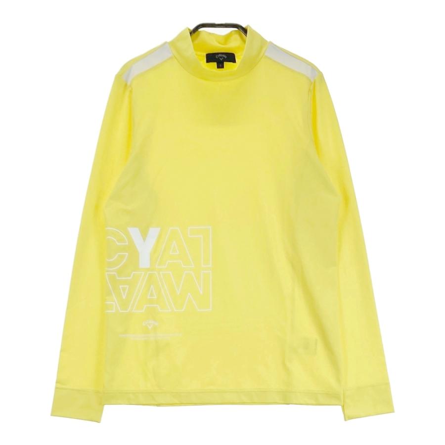 CALLAWAY キャロウェイ ハイネック 長袖Tシャツ イエロー系 S ゴルフ