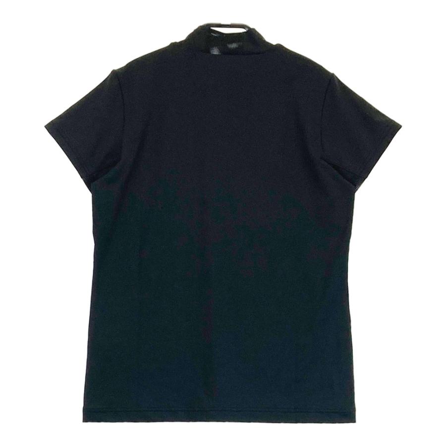 サイズ：2 DANCE WITH DRAGON ダンスウィズドラゴン  ハイネック 半袖Tシャツ プリント  ブラック系 [240101485220] ゴルフウェア レディース ストスト 新品】DANCE WITH DRAGON ダンスウィズドラゴン ハイネック 半袖