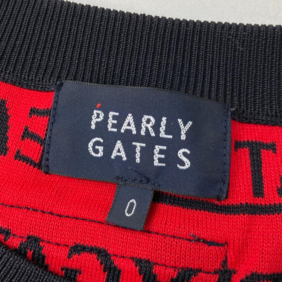 PEARLY GATES パーリーゲイツ ニット セーター 総柄 ネイビー系