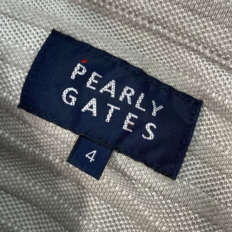PEARLY GATES パーリーゲイツ 長袖ポロシャツ ボタンダウン ボーダー柄