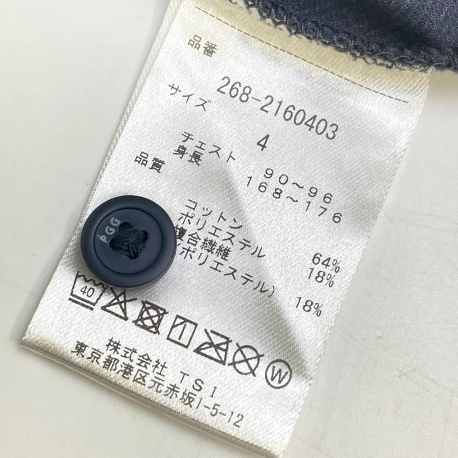 PGG PEARLY GATES パーリーゲイツ 半袖ポロシャツ ネイビー系 4 ゴルフ