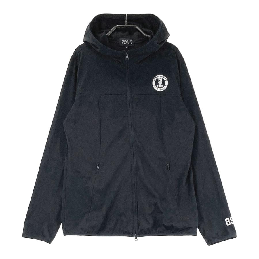 PEARLY GATES パーリーゲイツ フード付 中綿切替 ジップジャケット PEARLY GATES パーリーゲイツ フード付 長袖ジップジャケット ブラック