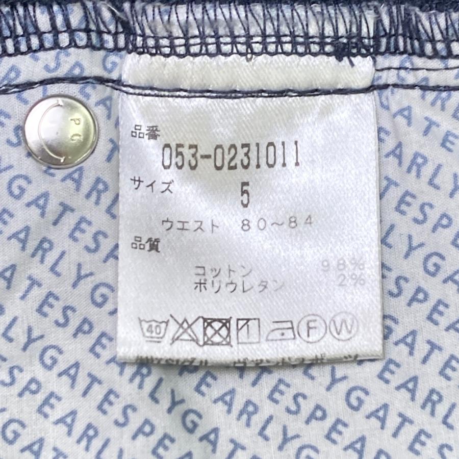 PEARLY GATES パンツ ネイビー サイズ5 PEARLY GATES パーリーゲイツ ストレッチパンツ ネイビー系 5