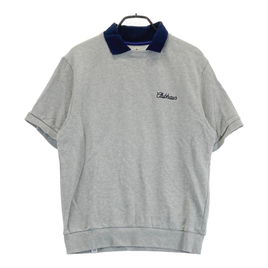 CLUBHAUS クラブハウス 襟付 半袖スウェット グレー系 Midium