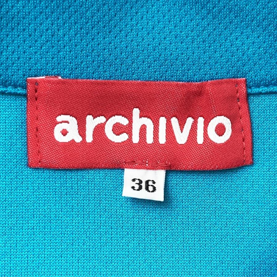 ARCHIVIO アルチビオ 半袖ポロシャツ ブルー系 36 ゴルフウェア
