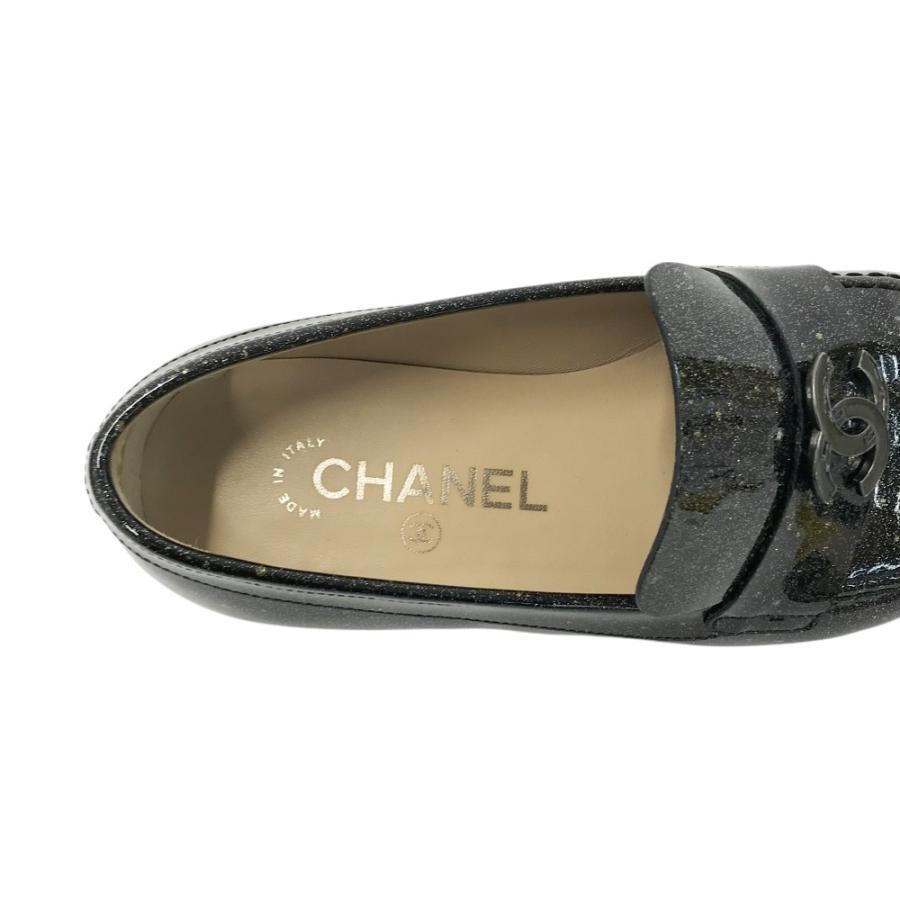 ソラ 美品 CHANEL ココマーク パテントレザーローファー CHANEL - シャネル CHANEL ローファー モカシン ココマーク