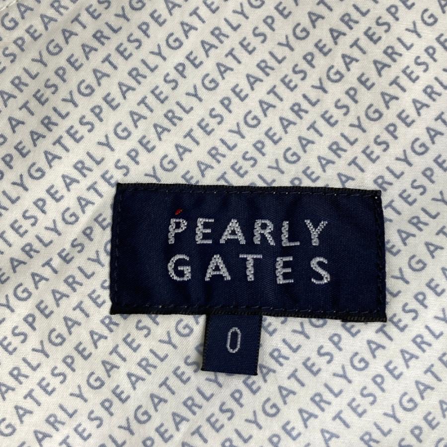 PEARLY GATES パーリーゲイツ ジップスカート ボタニカル柄 ネイビー系
