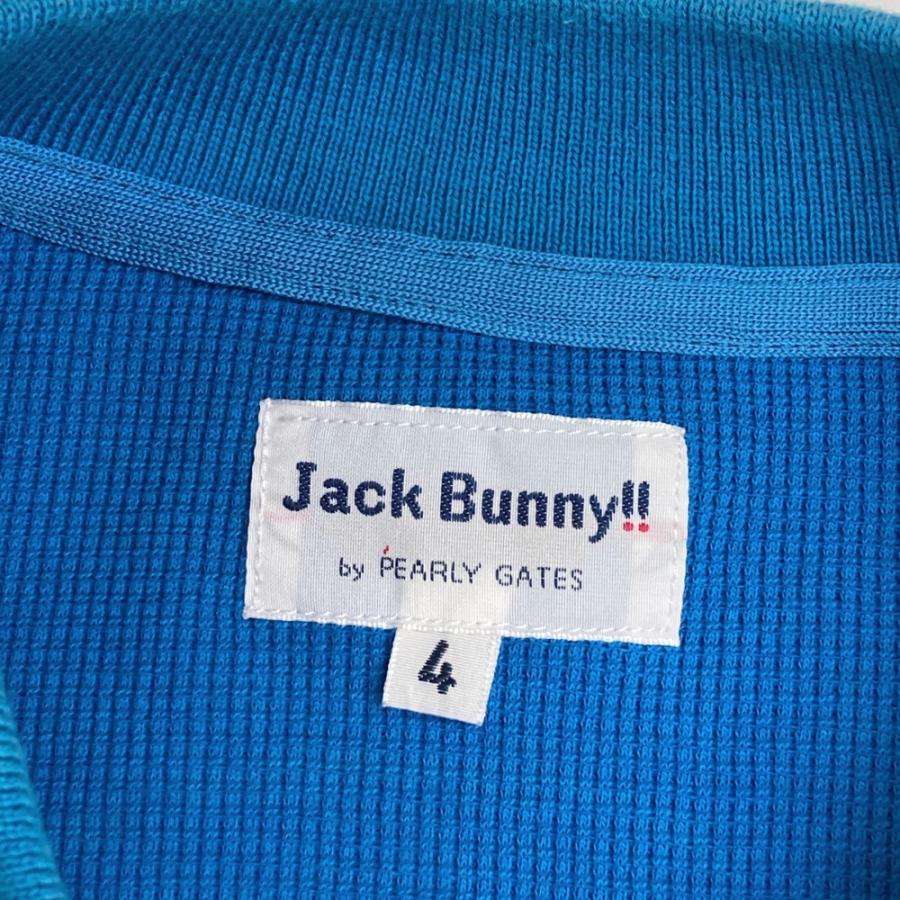 JACK BUNNY ジャックバニー 半袖ポロシャツ ブルー系 4 ゴルフウェア