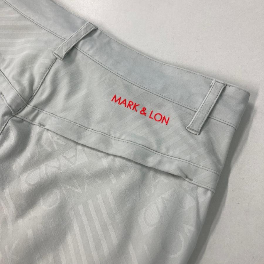 サイズ：M MARK&amp;LONA マークアンドロナ  ストレッチパンツ 総柄 ホワイト系 [240101488047] ゴルフウェア メンズ ストスト MARK&LONA マークアンドロナ ストレッチパンツ 総柄 ホワイト系
