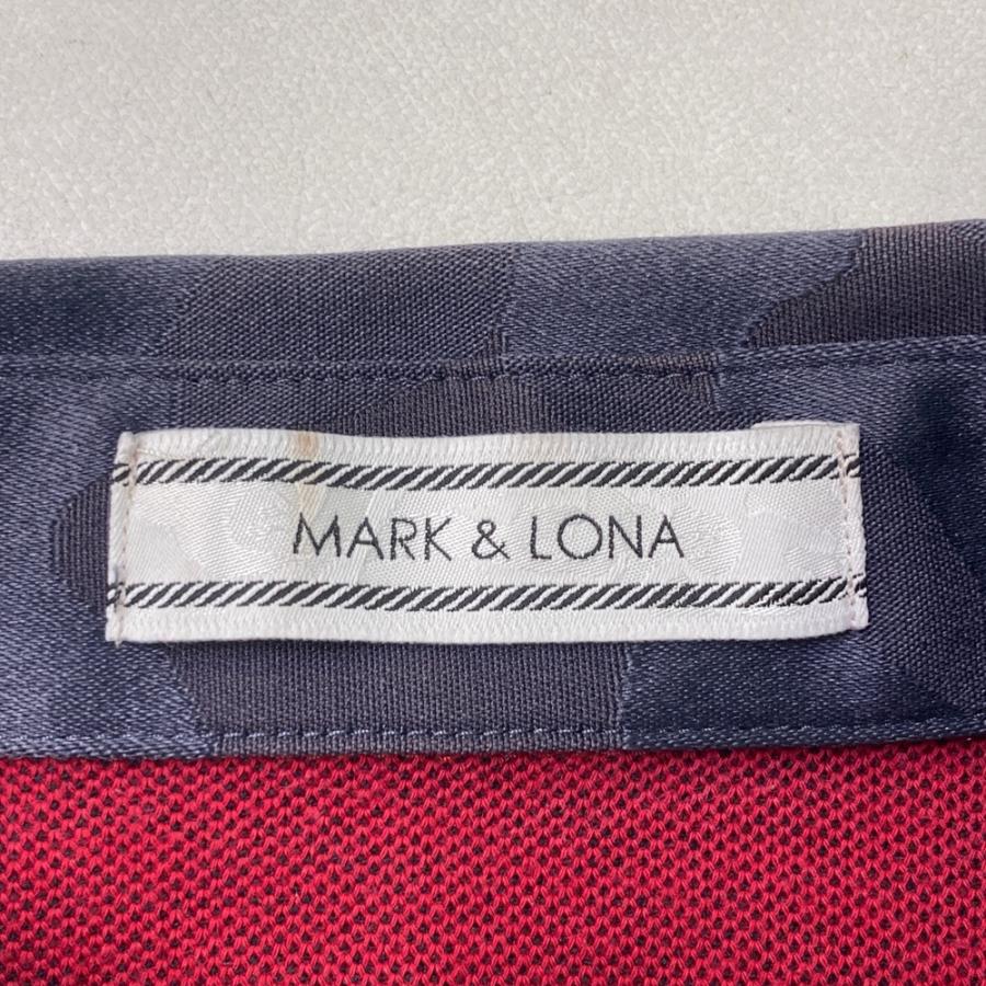 サイズ：M MARK&LONA マークアンドロナ  長袖ポロシャツ  パープル系 [240101488056] ゴルフウェア メンズ ストスト MARK&LONA マークアンドロナ 長袖ポロシャツ パープル系 M