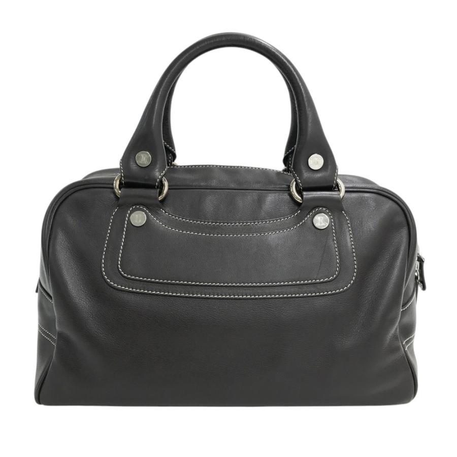 【良品】CELINE セリーヌ　大型　ボストンバッグ　鍵付き　ブラウン CELINE セリーヌ ブギー レザー ミニボストンバッグ ブラウン系
