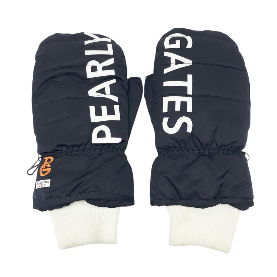 PEARLY GATES パーリーゲイツ  ボア ミトン  ネイビー系 FREE [240101512166] ゴルフウェア ストスト PEARLY GATES パーリーゲイツ ミトン ネイビー系 ゴルフウェア