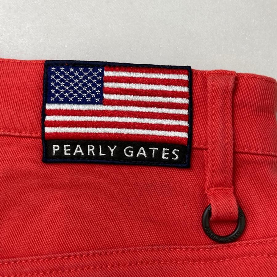 PEARLY GATES パーリーゲイツ ストレッチパンツ 星条旗 レッド系 5