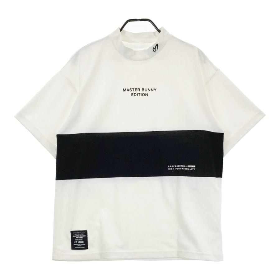 サイズ：5 MASTER BUNNY EDITION マスターバニーエディション  ハイネック ニット セーター  ホワイト系 [240101427033] ゴルフウェア メンズ ストスト サイズ：5 MASTER BUNNY EDITION マスターバニーエディション