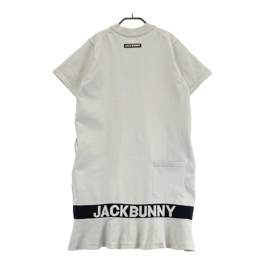 サイズ：2 JACK BUNNY ジャックバニー  ハーフジップ 半袖ワンピース  グレー系 [240101489392] ゴルフウェア レディース ストスト Jack Bunny!!（ジャックバニー） JACK BUNNY ハーフジップ 半袖
