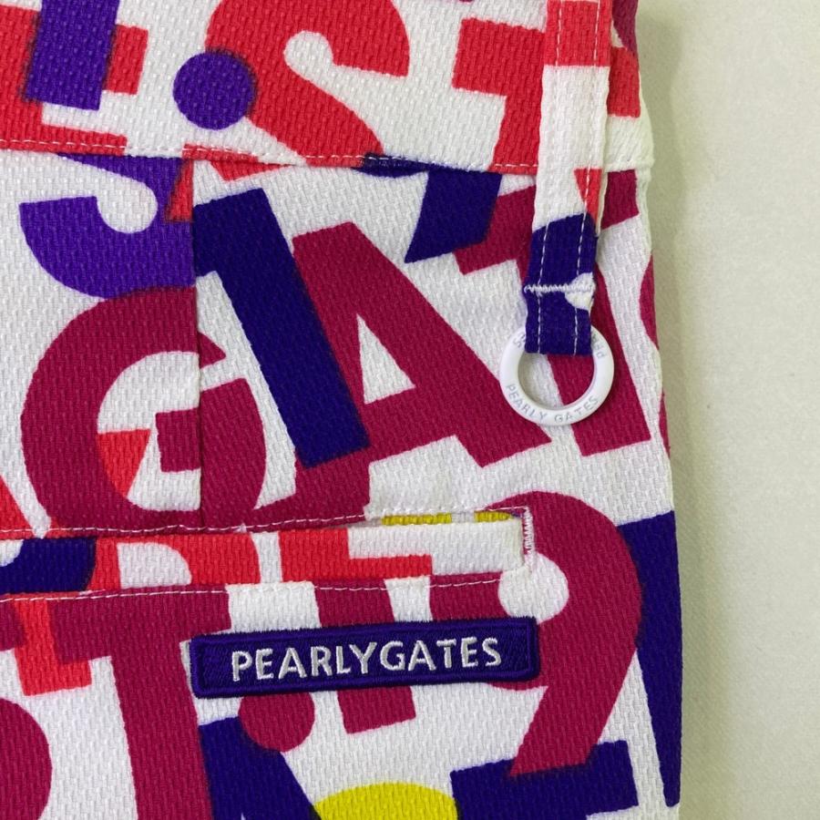 【新品】PEARLY GATES パーリーゲイツ 055-0231712 パンツ ロゴ ホワイト系 0 ゴルフウェア レディースの画像