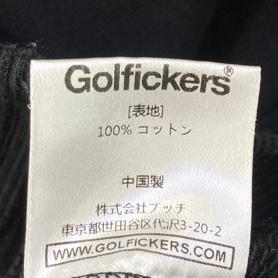 サイズ：M Golfickers ゴルフィッカーズ  フード付き スウェットベスト  ブラック系 [240101489829] ゴルフウェア メンズ ストスト Golfickers ゴルフィッカーズ フード付き スウェットベスト ブラック系
