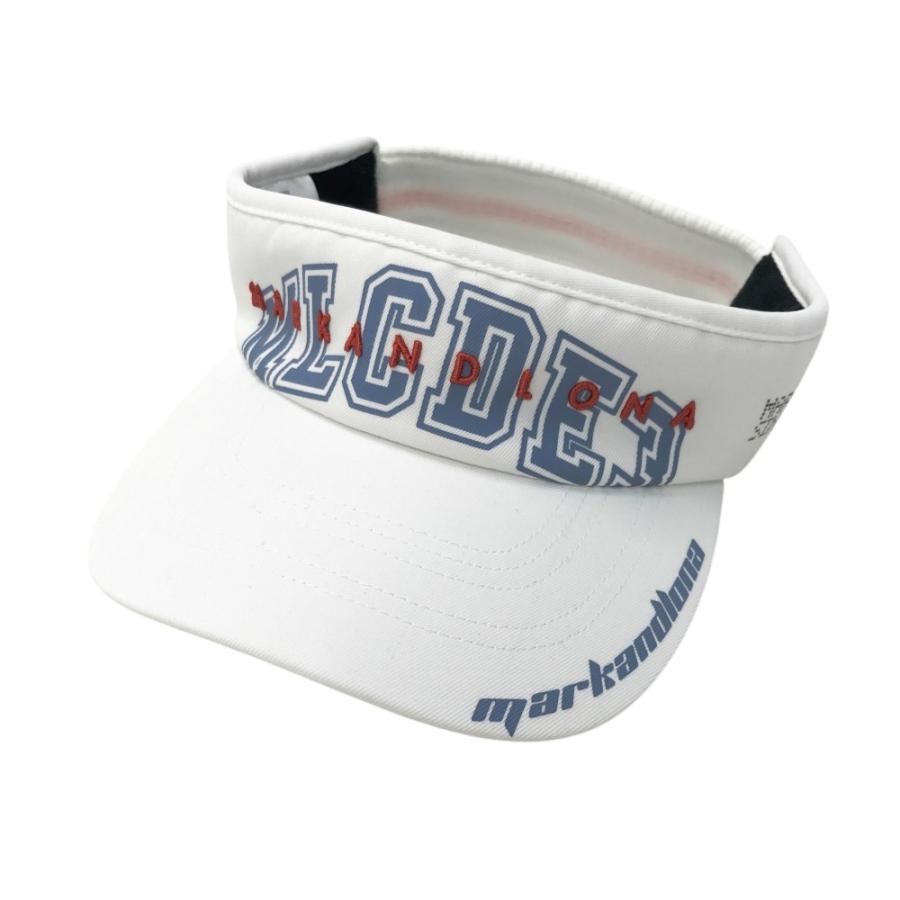 MARK&LONA マークアンドロナ サンバイザー ホワイト系 FREE ゴルフ