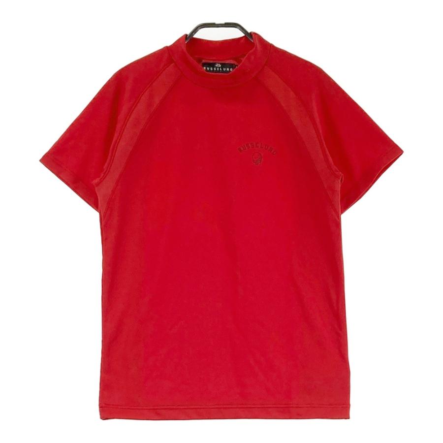 Russeluno（ラッセルノ） ハイネック 半袖Tシャツ レッド系 S ゴルフ