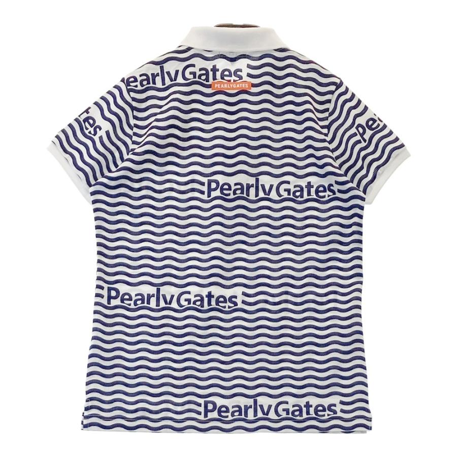 PEARLY GATES - 今期 美品 パーリーゲイツ ボーダーポロシャツ 0 レディース 夏 ☆新品タグ付き☆パーリーゲイツ レディース0半袖ポロシャツ