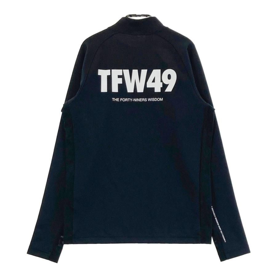 サイズ：S TFW49 ティーエフダブリューフォーティーナイン  ハイネック 長袖Tシャツ  ブラック系 [240101490167] ゴルフウェア メンズ ストスト TFW49 ティーエフダブリューフォーティーナイン ハイネック 長袖