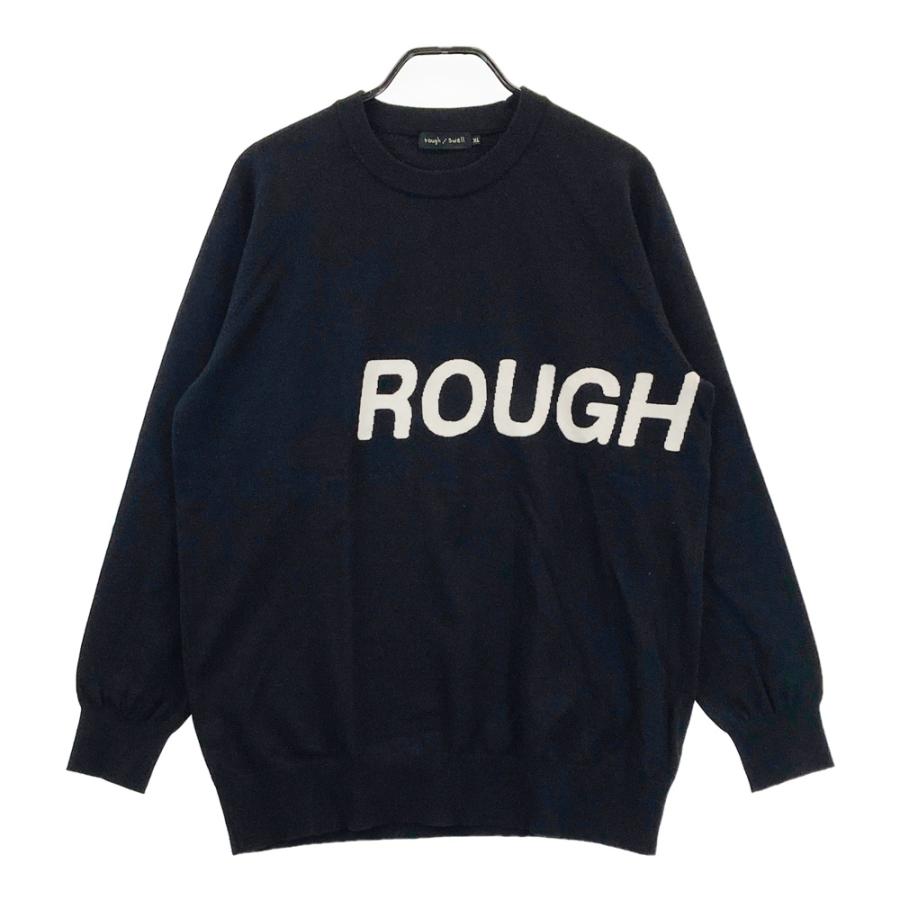サイズ：XL ROUGH&SWELL ラフアンドスウェル  ニットセーター  ブラック系 [240101490257] ゴルフウェア メンズ ストスト ROUGH&SWELL ラフアンドスウェル ニットセーター ブラック系 XL ゴルフ