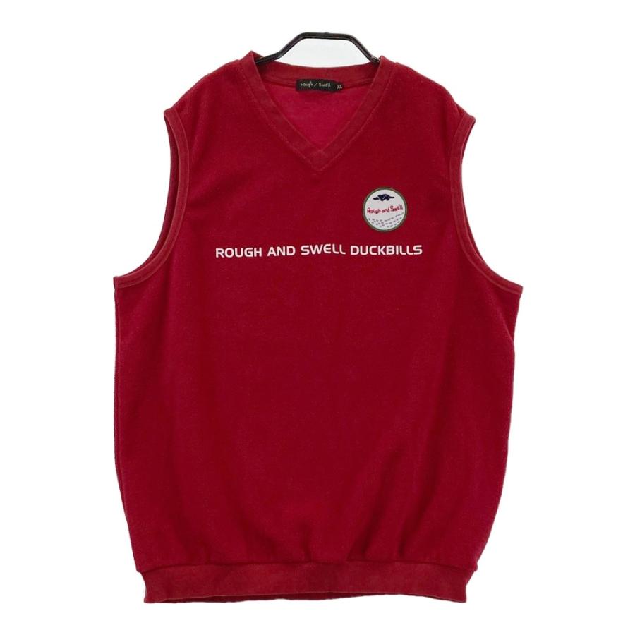 rough&swell ラフアンドスウェル　フリース　ベスト　ジャケット　メンズ ROUGH&SWELL ラフアンドスウェル 2022年 フリースベスト レッド系 XL