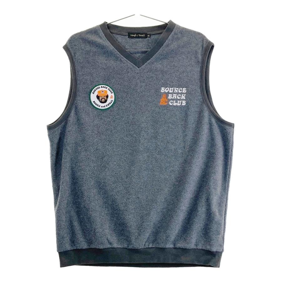 ROUGH&SWELL ラフアンドスウェル フリースベスト グレー系 XL ゴルフ