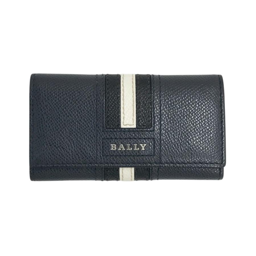 BALLY キーケース　未使用 BALLY バリー キーケース ネイビー系 : ブランド古着ストスト