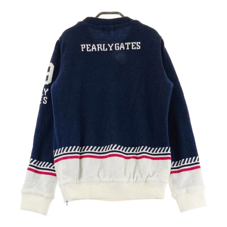 パーリーゲイツ　裏地付きニット　ネイビー PEARLY GATES（パーリーゲイツ） 裏地付 ニットセーター ネイビー系 1