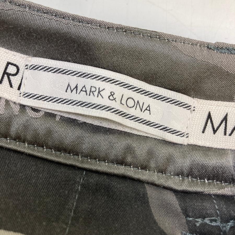 マーク＆ロナ カモフラスカルLOGO◆ロングパンツ MARK&LONA マークアンドロナ ストレッチ ロングパンツ スカル