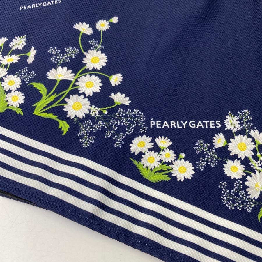 PEARLY GATES パーリーゲイツ 2023年モデル ツイルスカート 花柄 ネイビー系 00 ゴルフウェア レディース_3